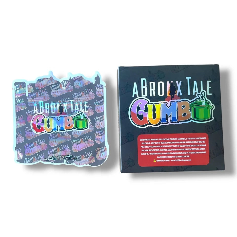 A Bronx Tale Gumbo Mylar Bag with Box 3.5 Grams