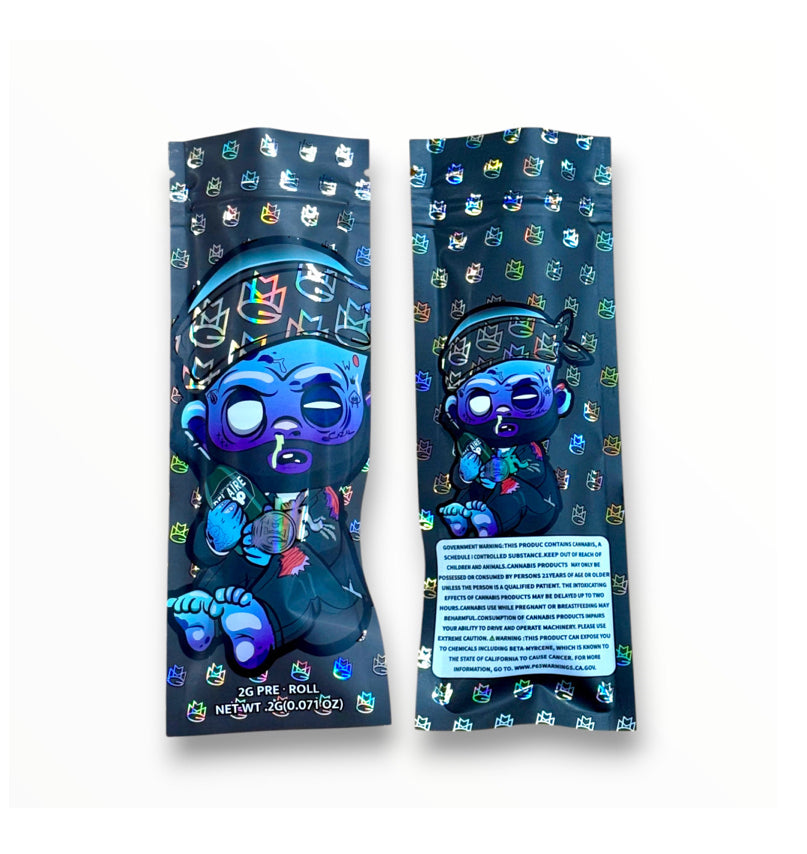 Baby Bellair Pop 2 Gram Pre Roll Packaging Net Wt. 2g(0.071oz) Holographic