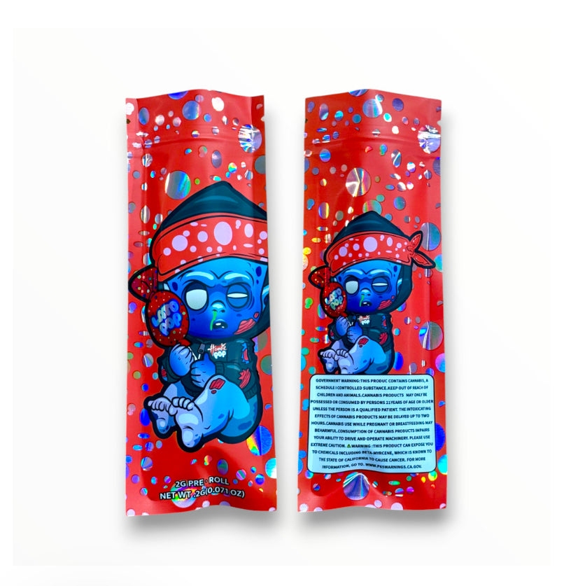 Baby Hoodie Pop Lato Pop 2 Gram Pre Roll Packaging Net Wt. 2g(0.071oz) Holographic