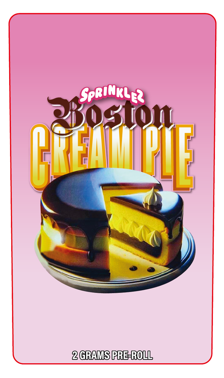 Boston Cream Pie 2 Gram Pre-Roll Holographic Labeling/Stickers Only