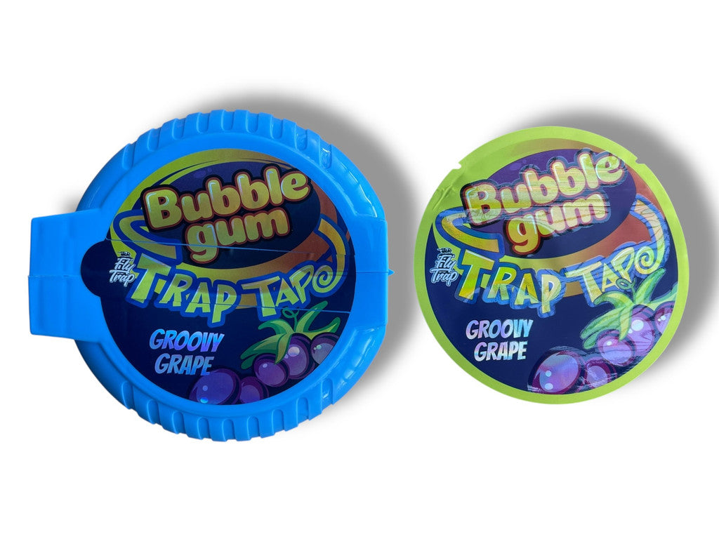 Bubble Gum Trap Tape Groovy Grape 3.5g Plastic Container.