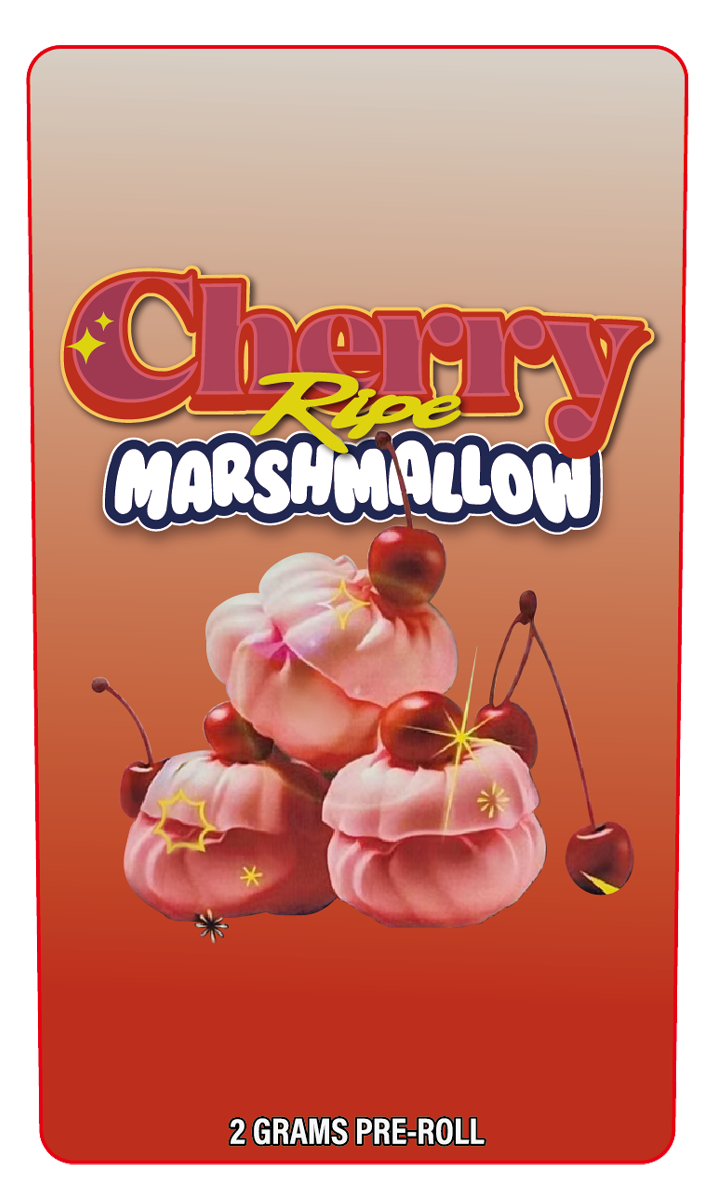 Cherry Ripe 2 Gram Pre-Roll Holographic Labeling/Stickers Only