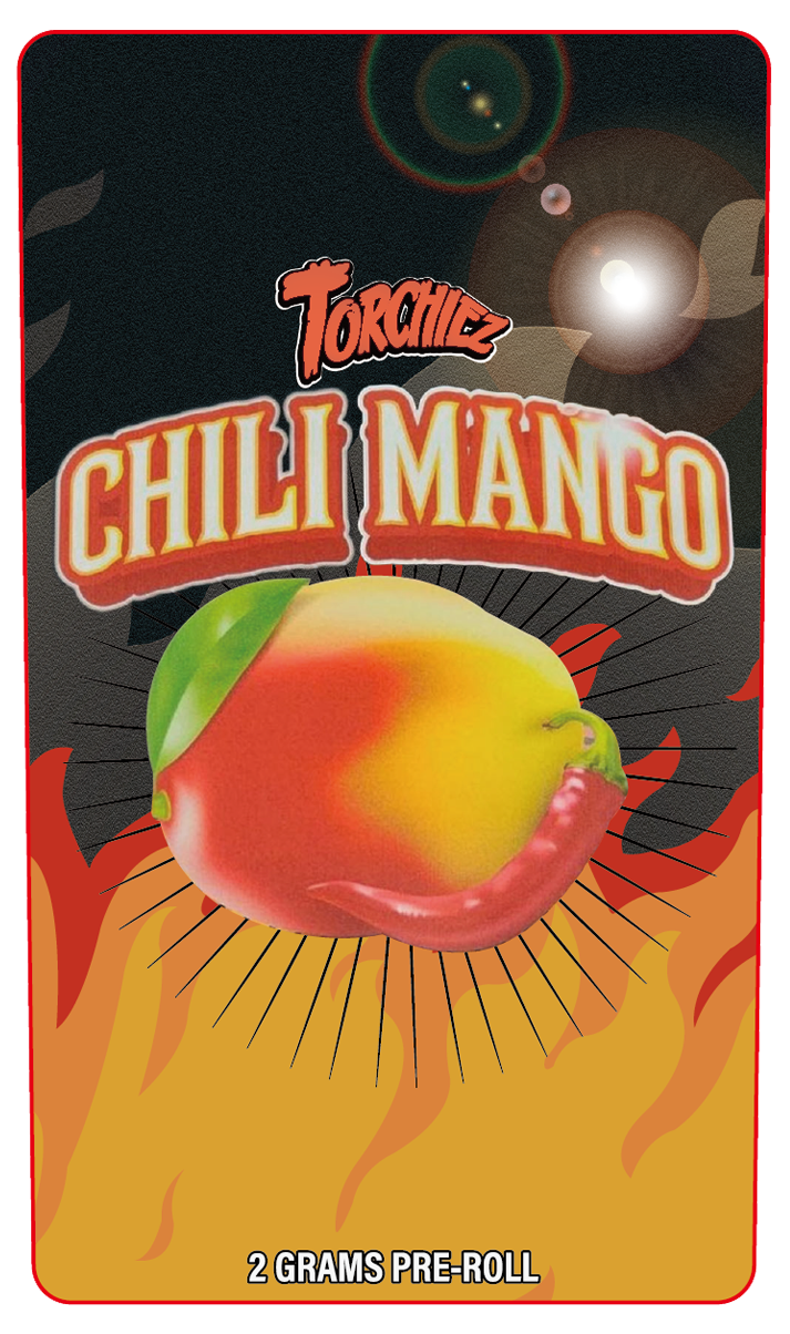 Chili Mango 2 Gram Pre-Roll Holographic Labeling/Stickers Only