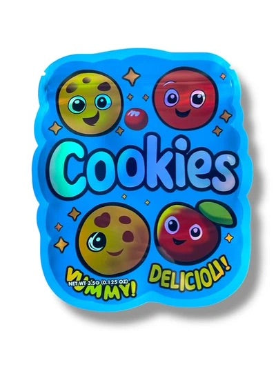 Cookies Shape Mylar Bag 3.5 Gram
