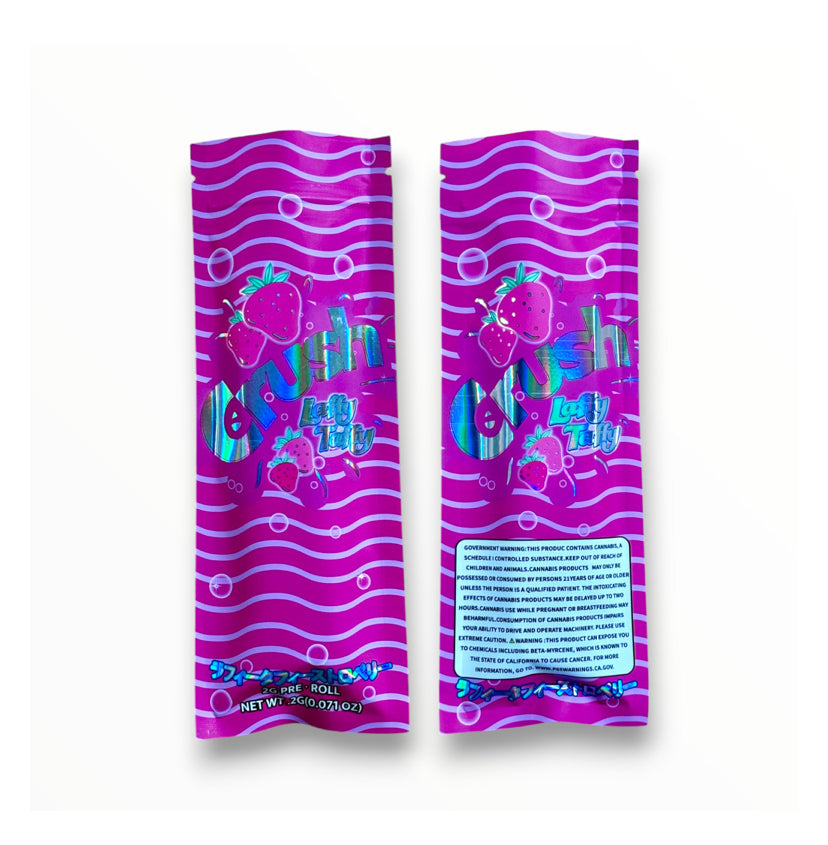 Crush Laffy Taffy 2 Gram Pre Roll Packaging Net Wt. 2g(0.071oz) Holographic