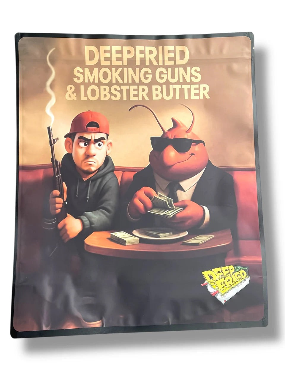 DEEP FRIED SMOKING GUNS & LOBSTER BUTTER 1 LBS - 16OZ (454G) STICKER BAGS