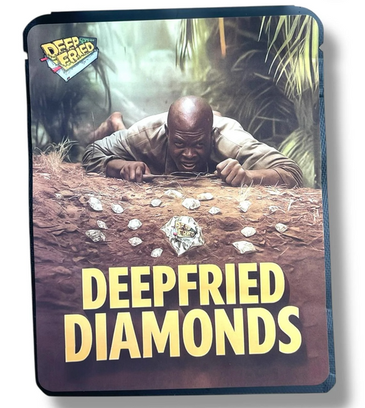 Deepfried Diamonds Sticker Mylar Bag 3.5 Gram