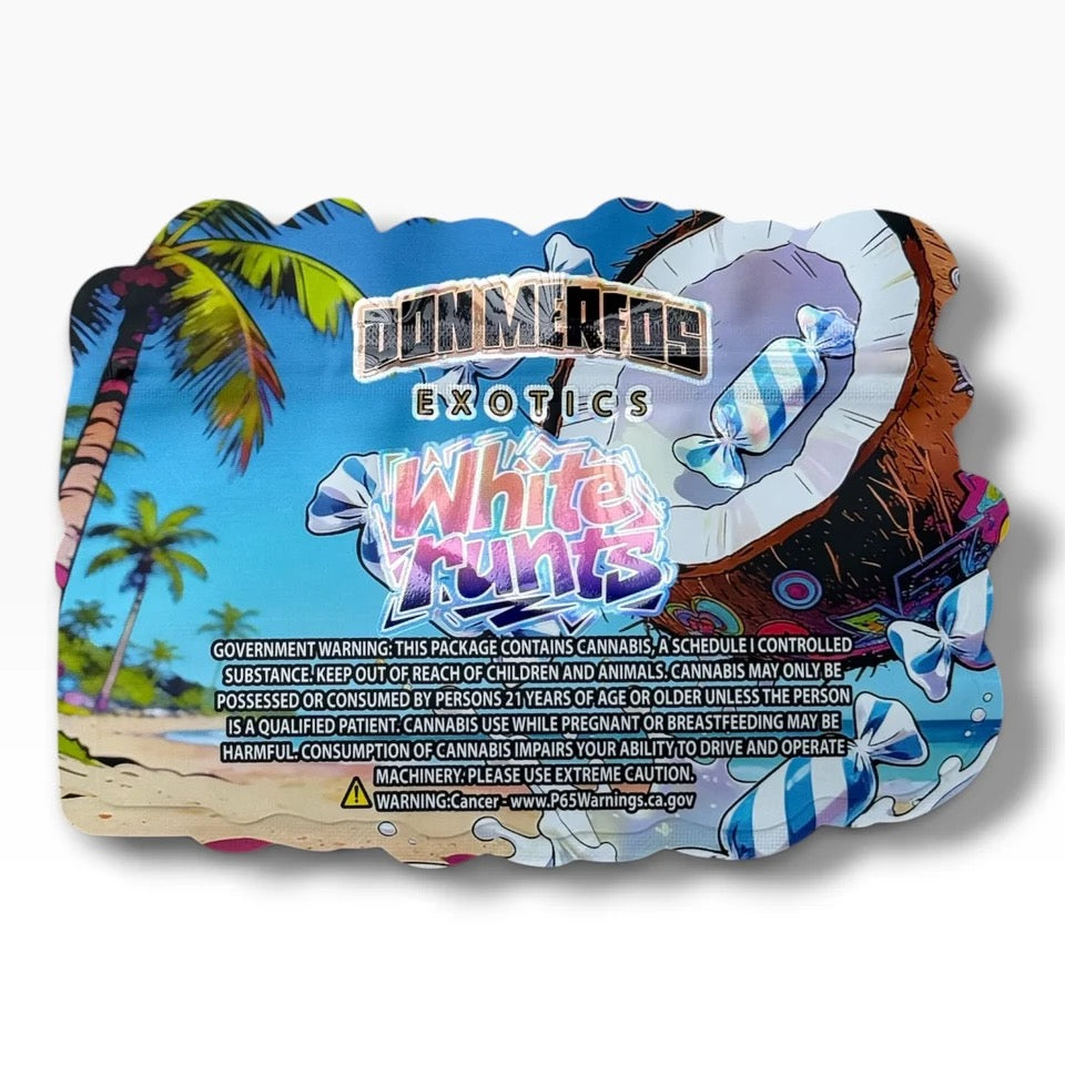 Don Merfos White Runts Mylar Bag 3.5 G