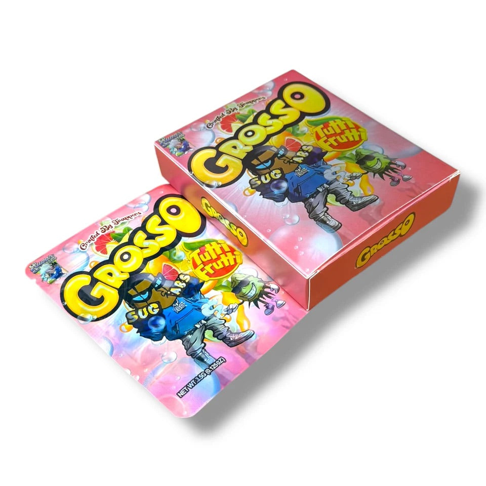 Grosso Tutti Frutti Mylar Bag with Box 3.5 Grams