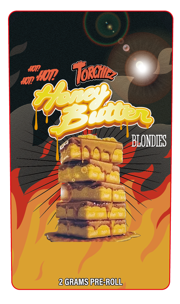 Honey Butter Blondies 2 Gram Pre-Roll Holographic Labeling/Stickers Only