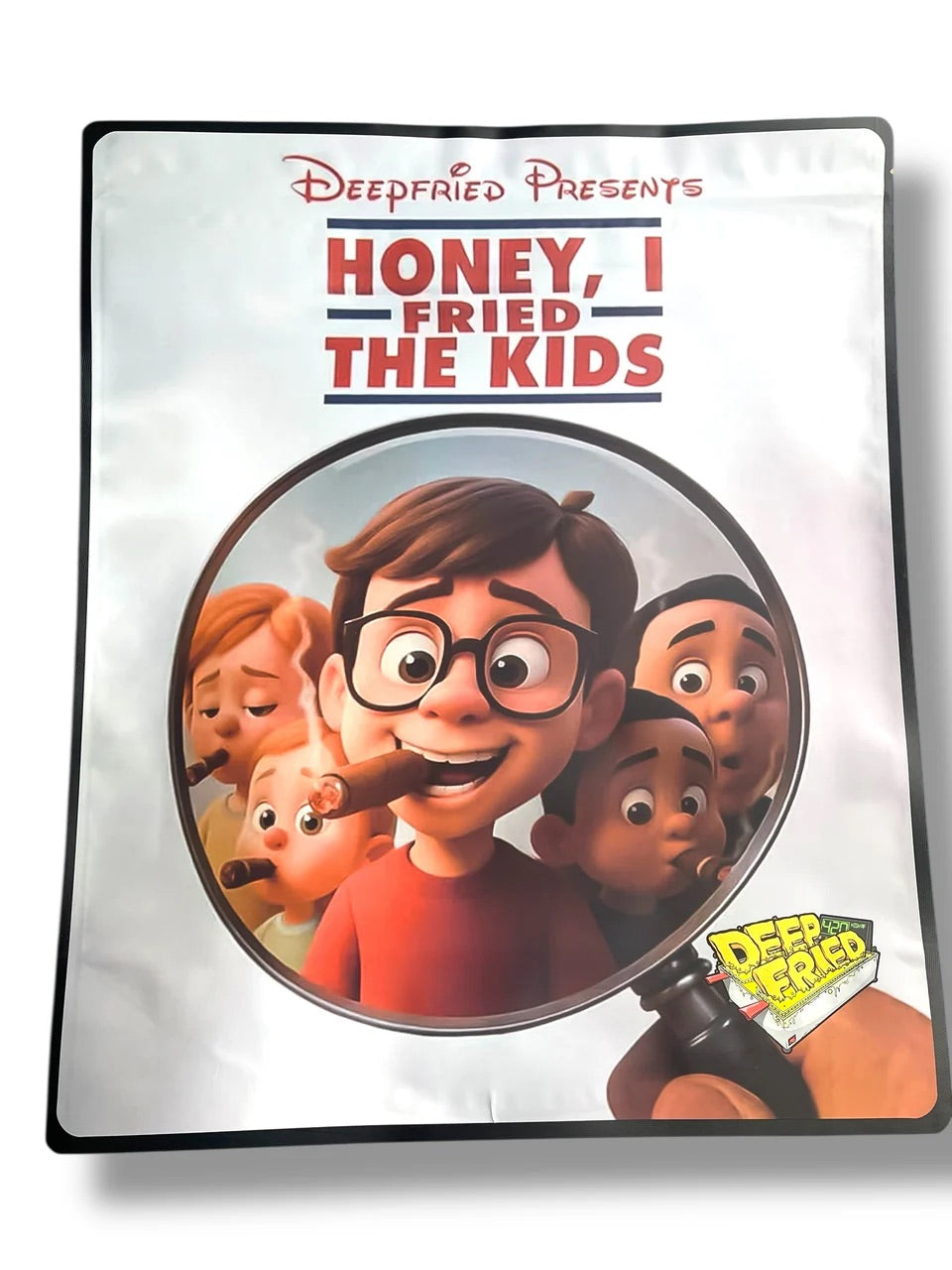 DEEP FRIED HONEY, I FRIED THE KIDS 3.5G STICKER MYLAR BAGS