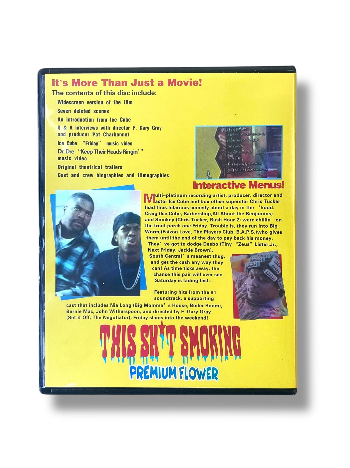 Friday DVD Cases with Mylar bags 3.5g