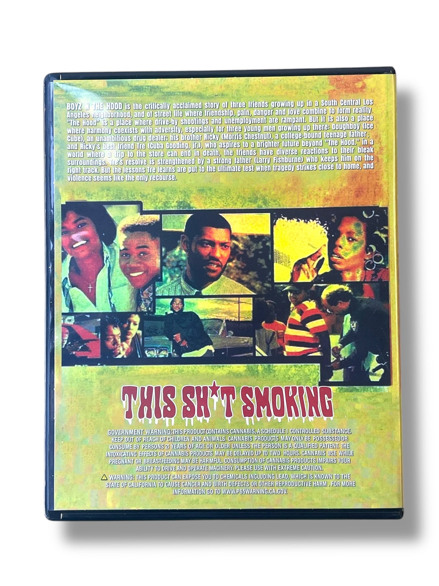 Boyz N the Hood DVD Cases with Mylar bags 3.5g