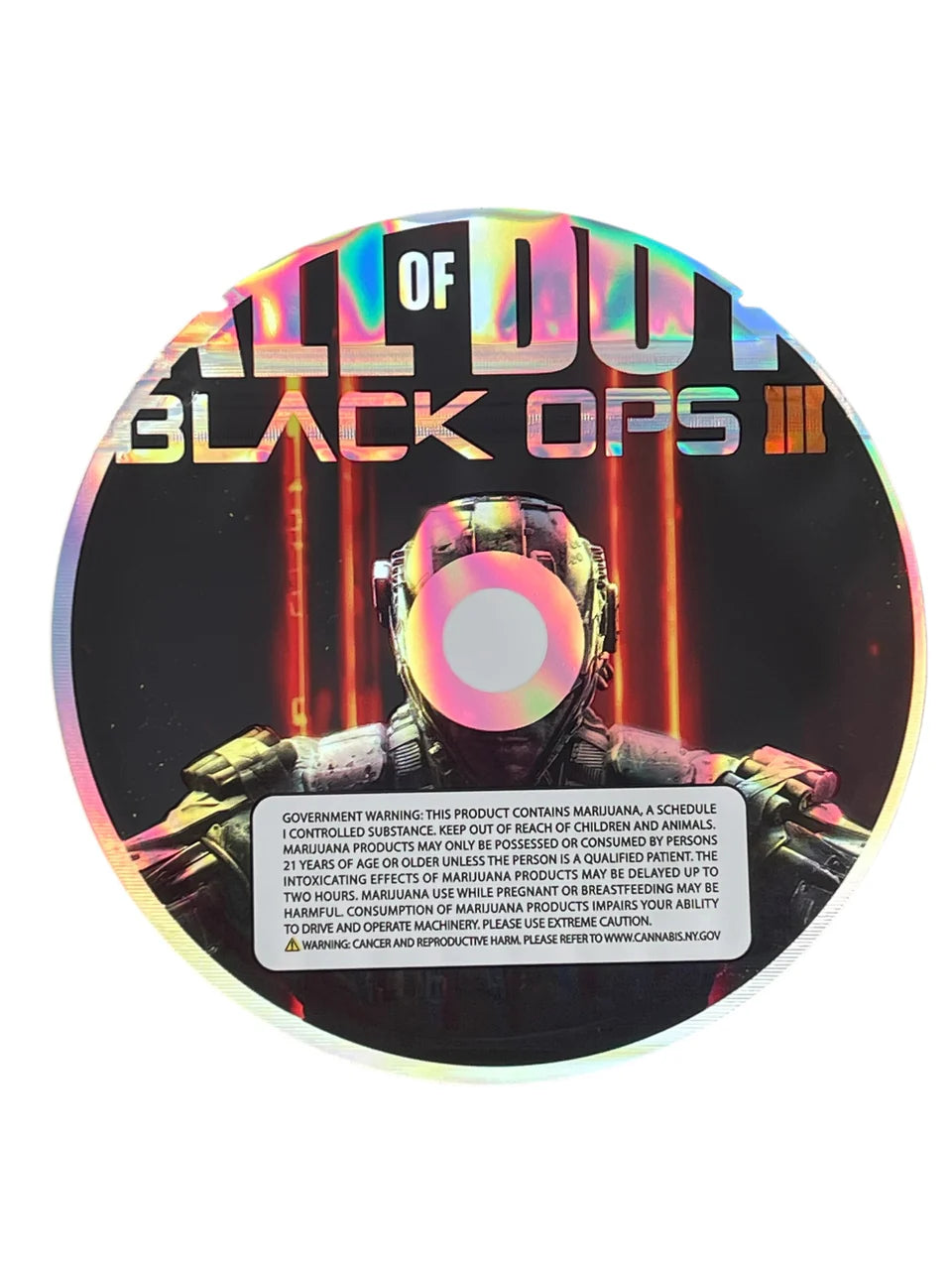 Call of Duty Black Ops 3 DVD Cases With Mylar Bag 3.5 Grams