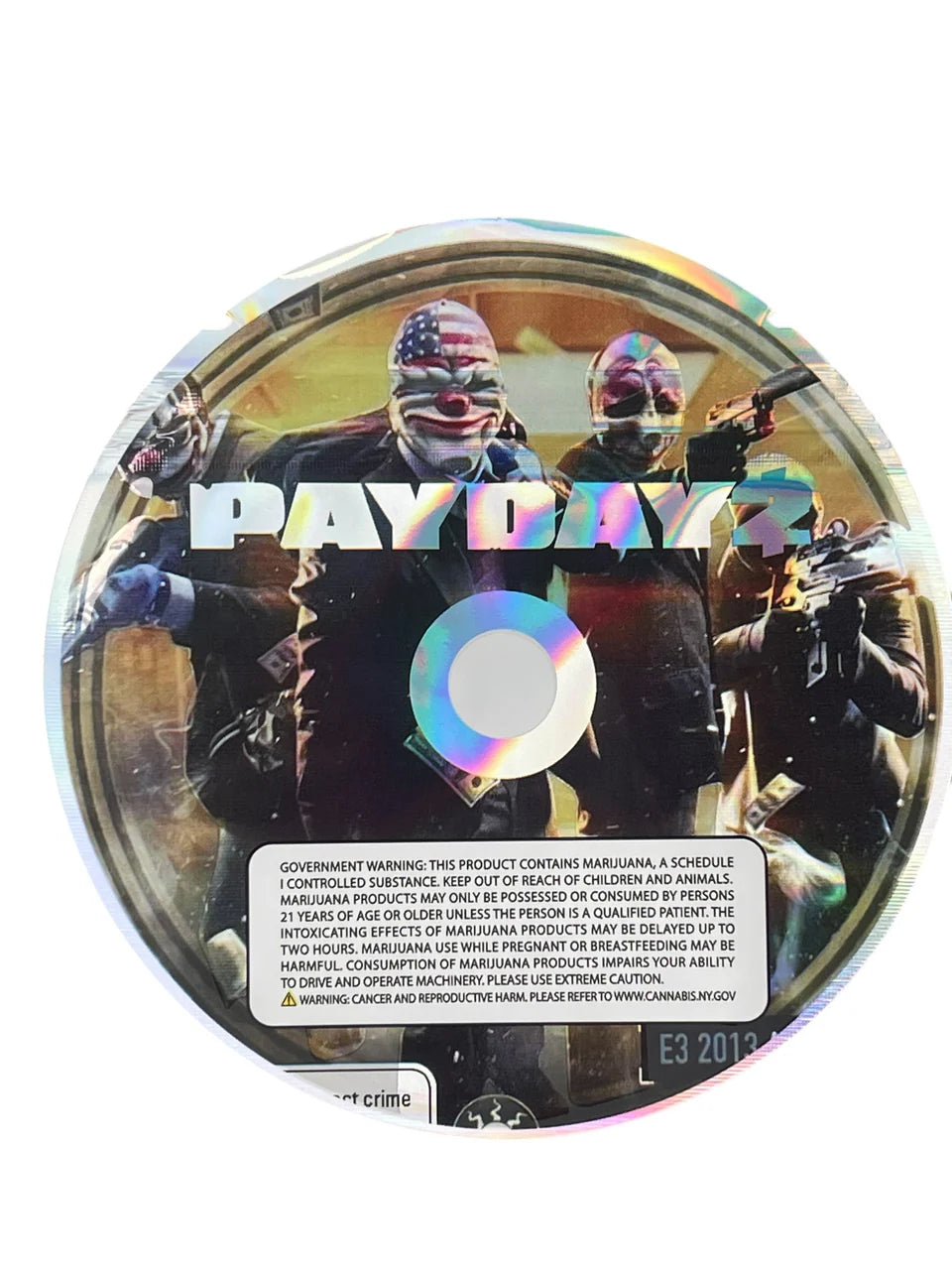 Payday 2 DVD Cases With Mylar Bag 3.5 Grams
