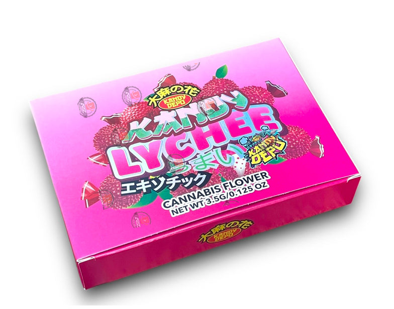Kandy Depo Kandy Lychee Mylar Bags with Boxes 3.5g Box Packaging Holographic