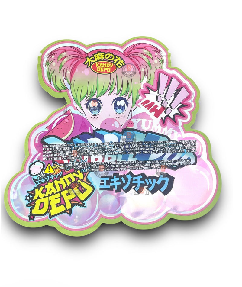 Kandy Depo Bubble POP Mylar Bags with Boxes 3.5g Box Packaging Holographic