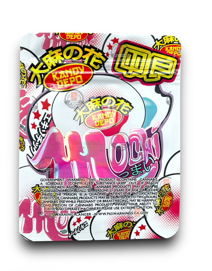 Kandy Depo Mochi Mylar Bags with Boxes 3.5g Box Packaging Holographic