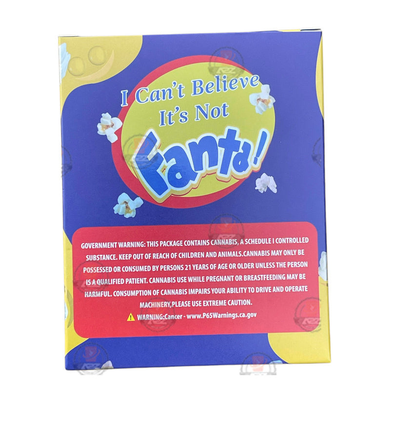 Fanta Butter Popcorn Mylar Bags with Boxes 3.5g Box Packaging Holographic