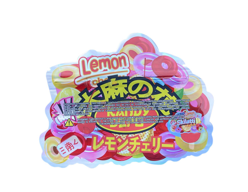 Kandy Depo Lemon Cherry Skilatti Mylar Bags with Boxes 3.5g Box Packaging Holographic