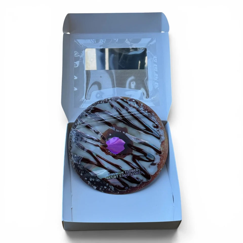 ZAZA DONUTS MYLAR BAGS WITH BOXES 3.5G BOX
