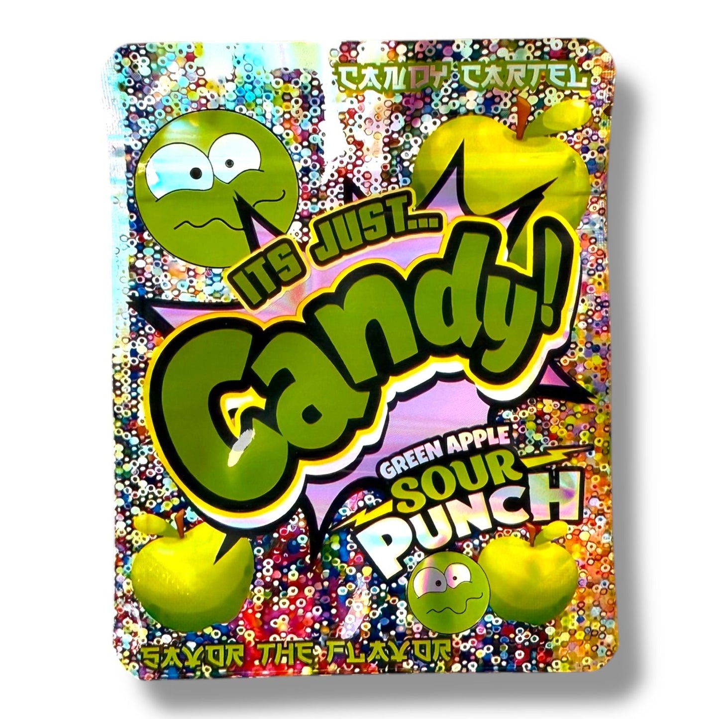 Its Just Candy Green Apple Sour Punch 3.5g bags