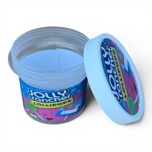 Jolly Rancher Lollipops Ice Cream Jars Plastic Container 3.5 G