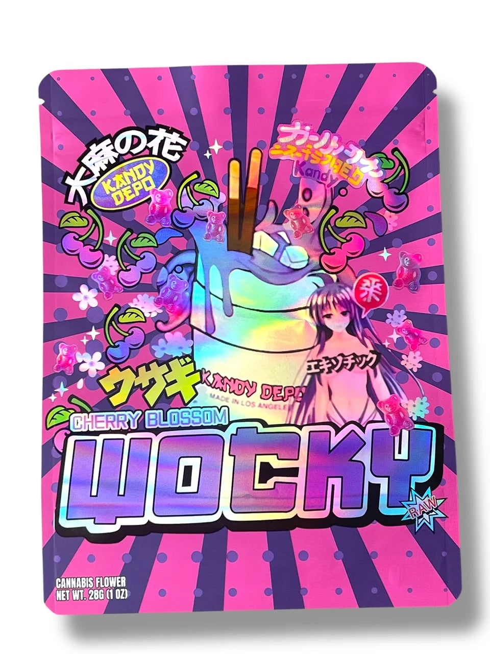Kandy Depo Cherry Blossom Wocky Mylar Bag 1 Ounce