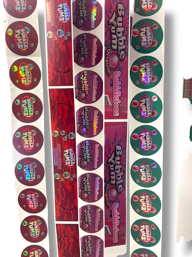 Kandy Depo Cherry Creme Bombom 3.5g Glass Jars with Holographic Stickers Child Resistant jars