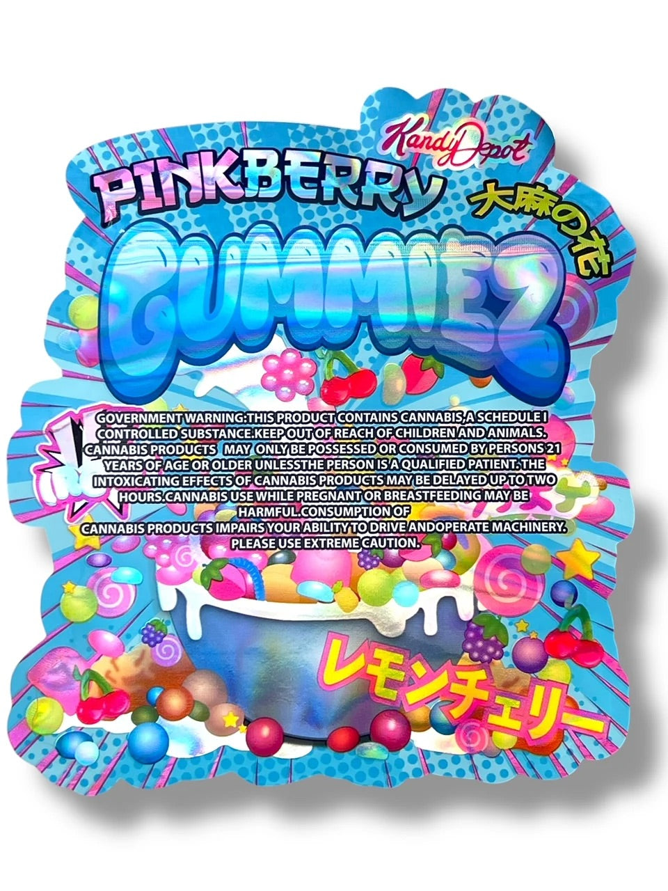 Kandy Depo Pink Berry Gummiez Mylar Bag 3.5 Grams