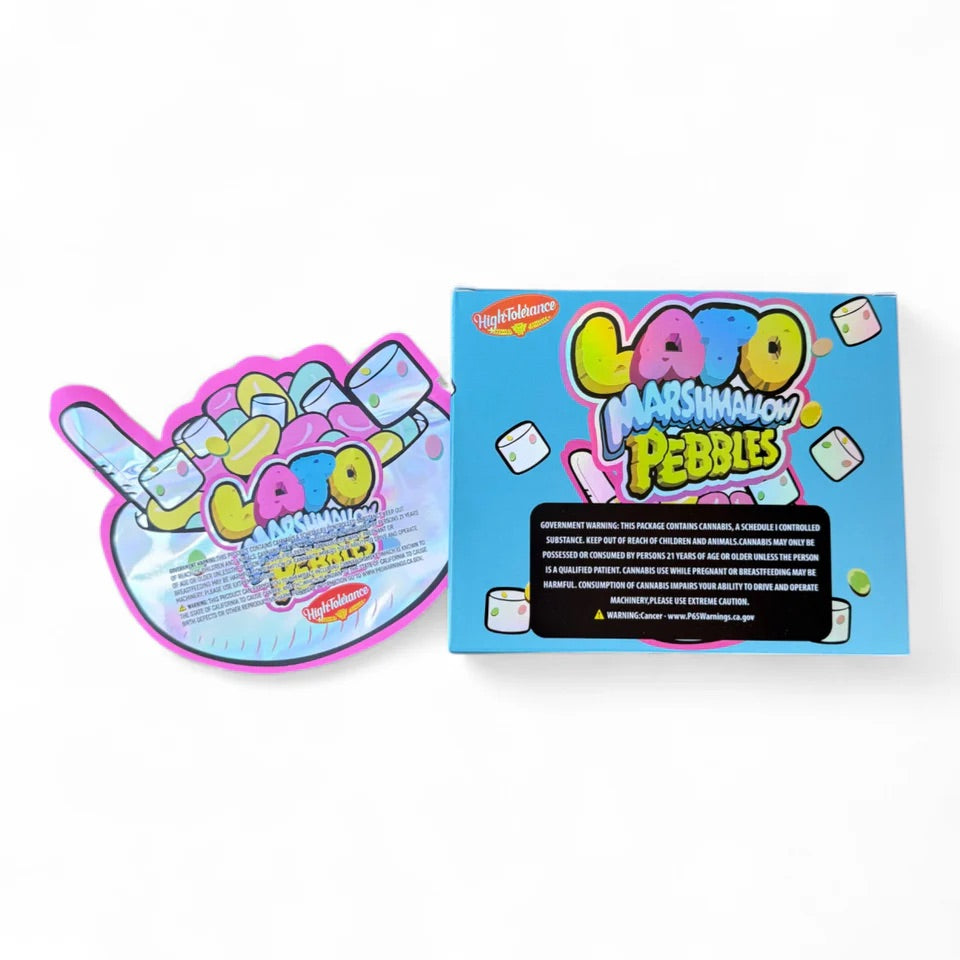 Lato Marshmallow Pebbles Mylar Bag with Box 3.5 Gram