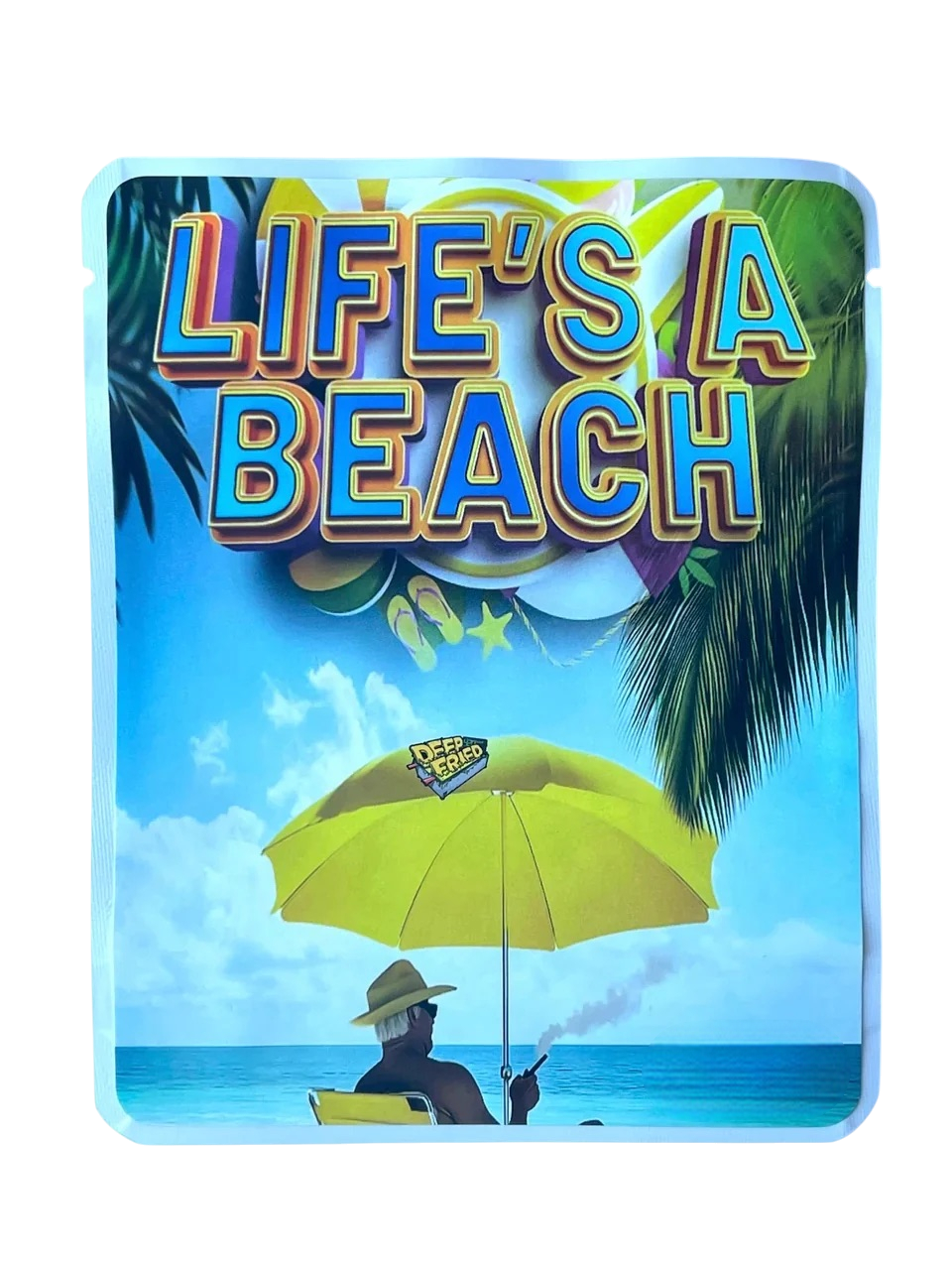 Life's a Beach Sticker Mylar Bag 3.5 Grams