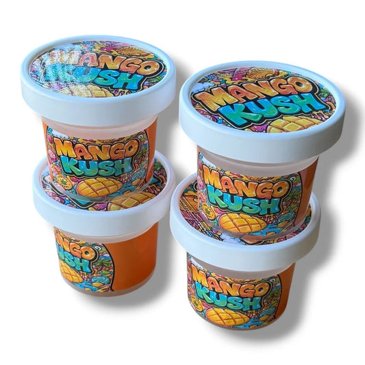 Mango Rush Ice Cream Jars Plastic Container 3.5 G