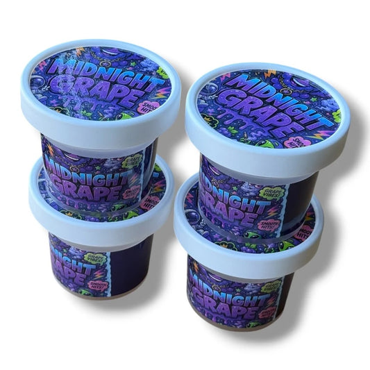 Midnight Grape Ice Cream Jars Plastic Container 3.5 G