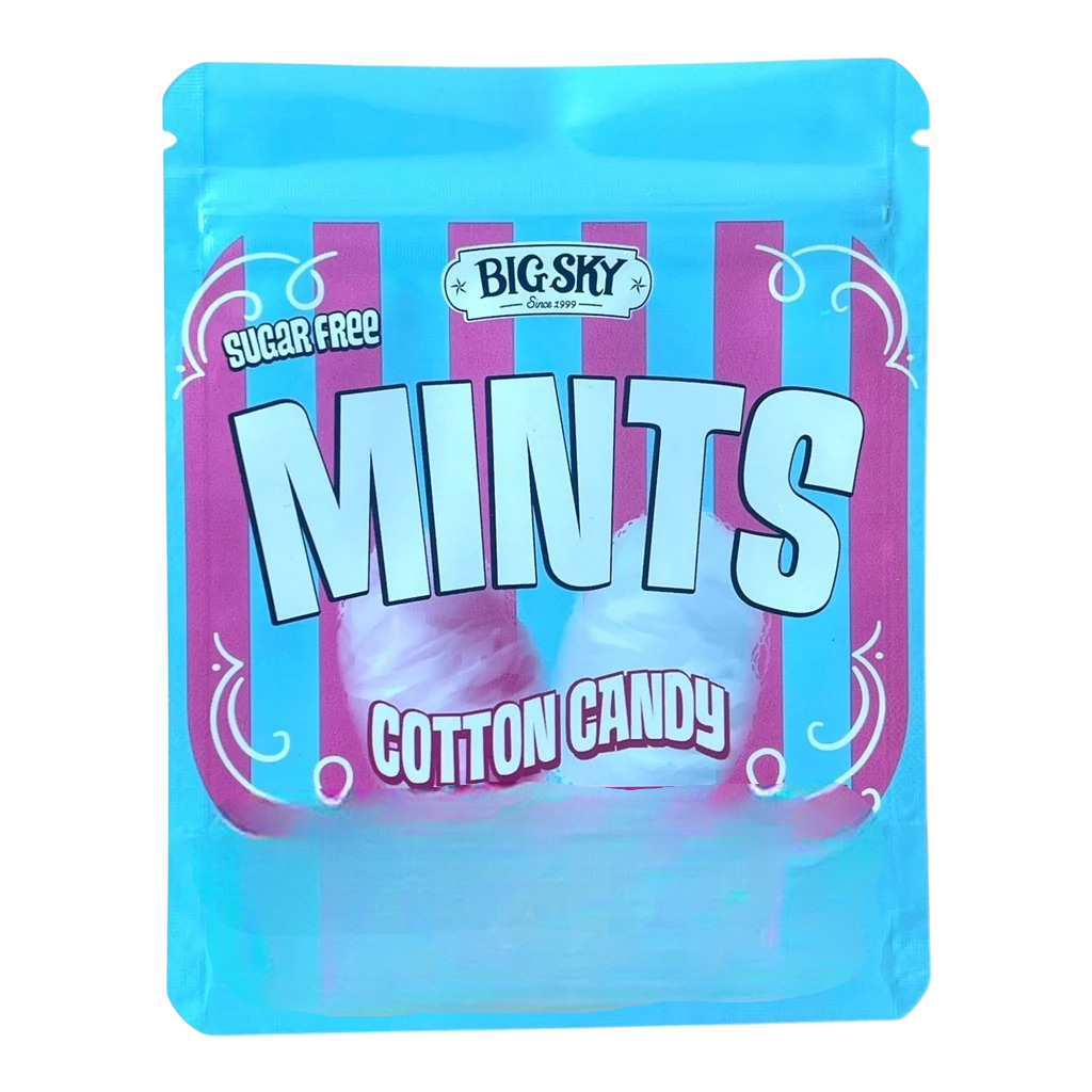 Mints Cotton Candy 3.5g Mylar Bag- Packaging Only Fun Size