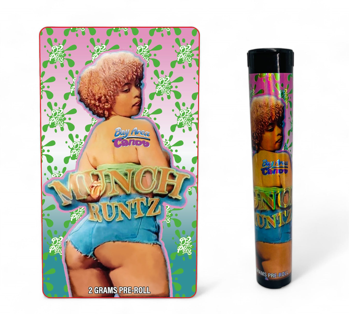 Munch Runtz Tubes with Holographic Labels