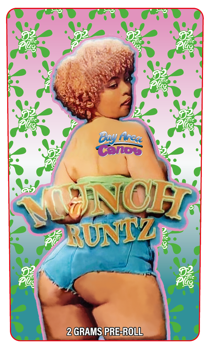 Munch Runtz 2 Gram Pre-Roll Holographic Labeling/Stickers Only