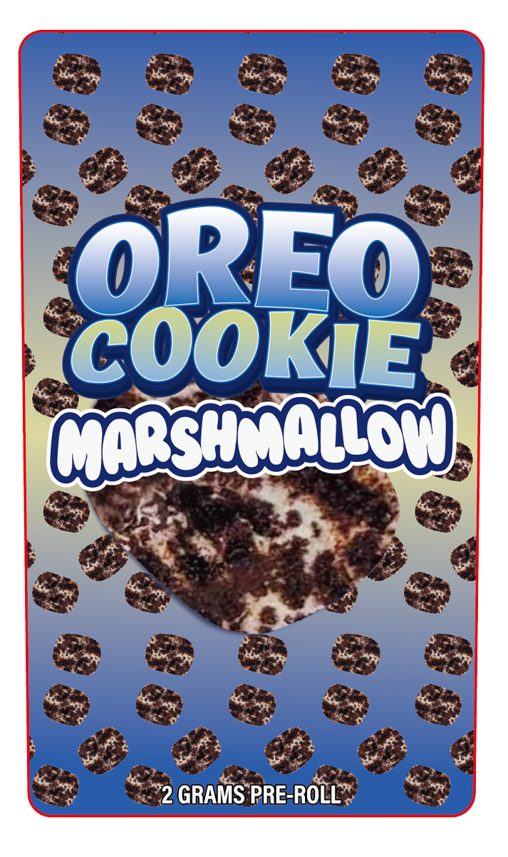 Oreoo Cookie 2 Gram Pre-Roll Holographic Labeling/Stickers Only