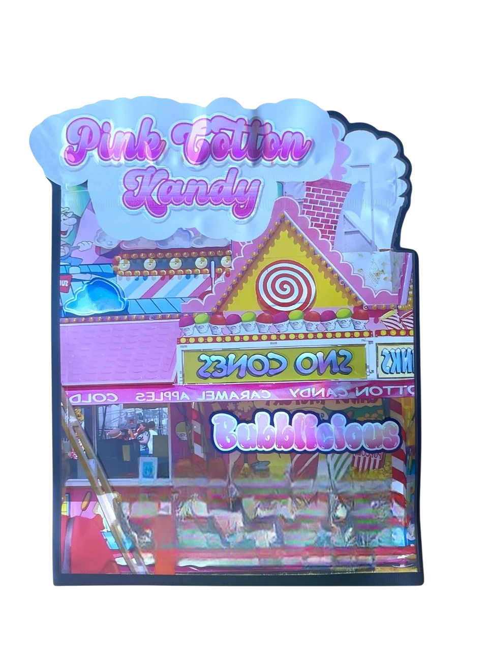 Pink Cotton Candy Mylar Bag 3.5 Grams