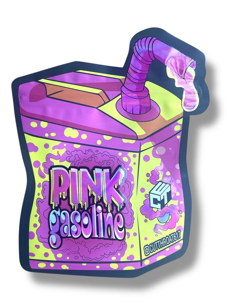 Pink Gasoline Mylar Bag 3.5 Grams