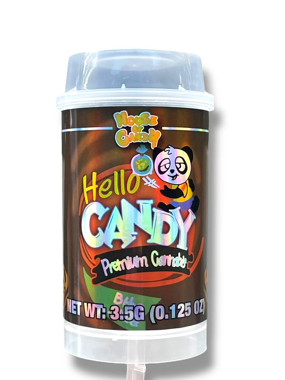Push Pop Hello Candy 3.5 grams Container Holographic Sticker