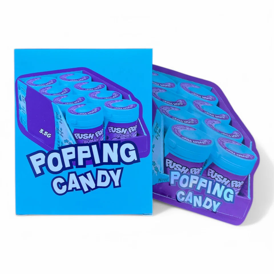 Push Pop Popping Candy Mylar Bag with Box 3.5 Grams