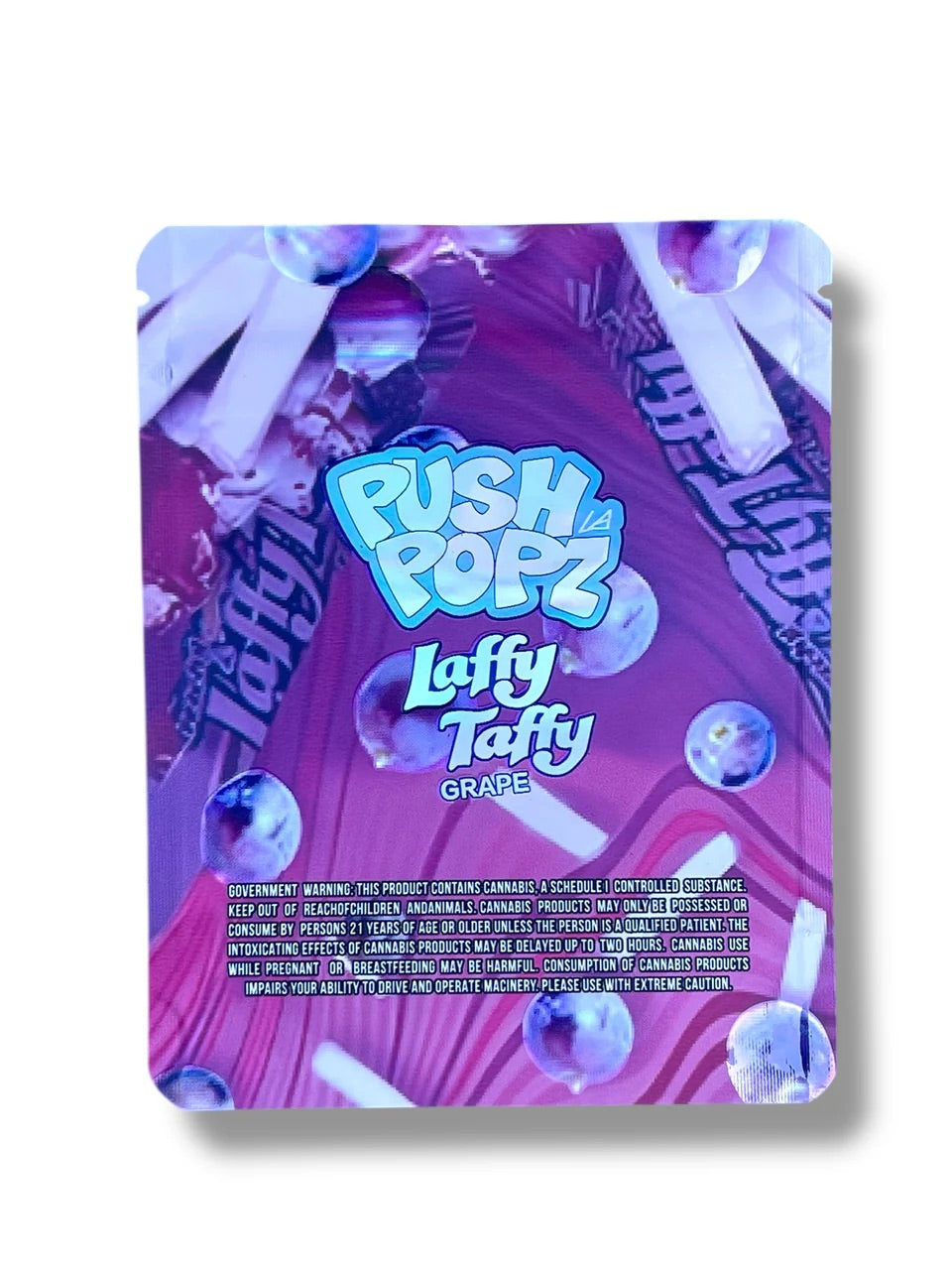 Push Popz Laffy Taffy Grape Mylar Bag 3.5 Grams