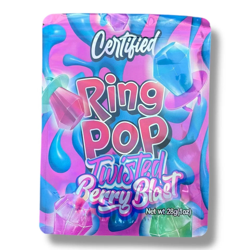 Ring Pop Twisted Berry Blast Mylar Bag 1 Ounce