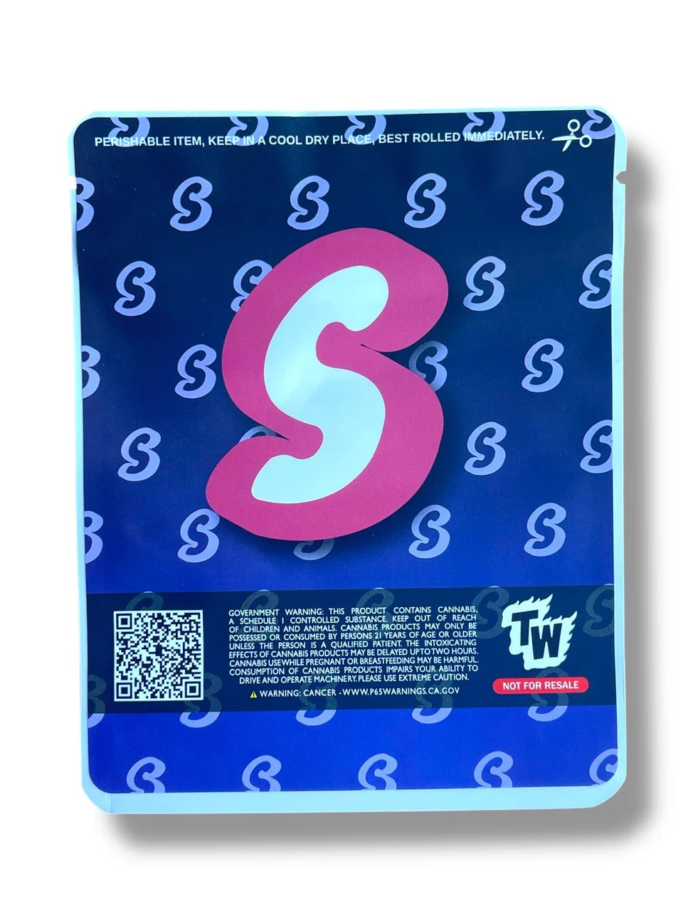 Sprinklez Crystal Ball 3.5G Mylar Bags -With stickers and label