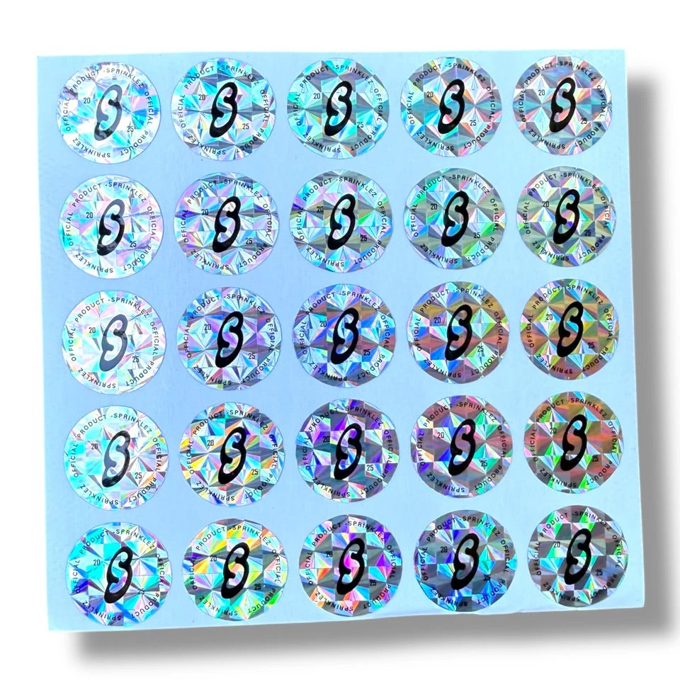 Sprinklez Monster Mash Sundae Mylar Bags 3.5G With stickers and label