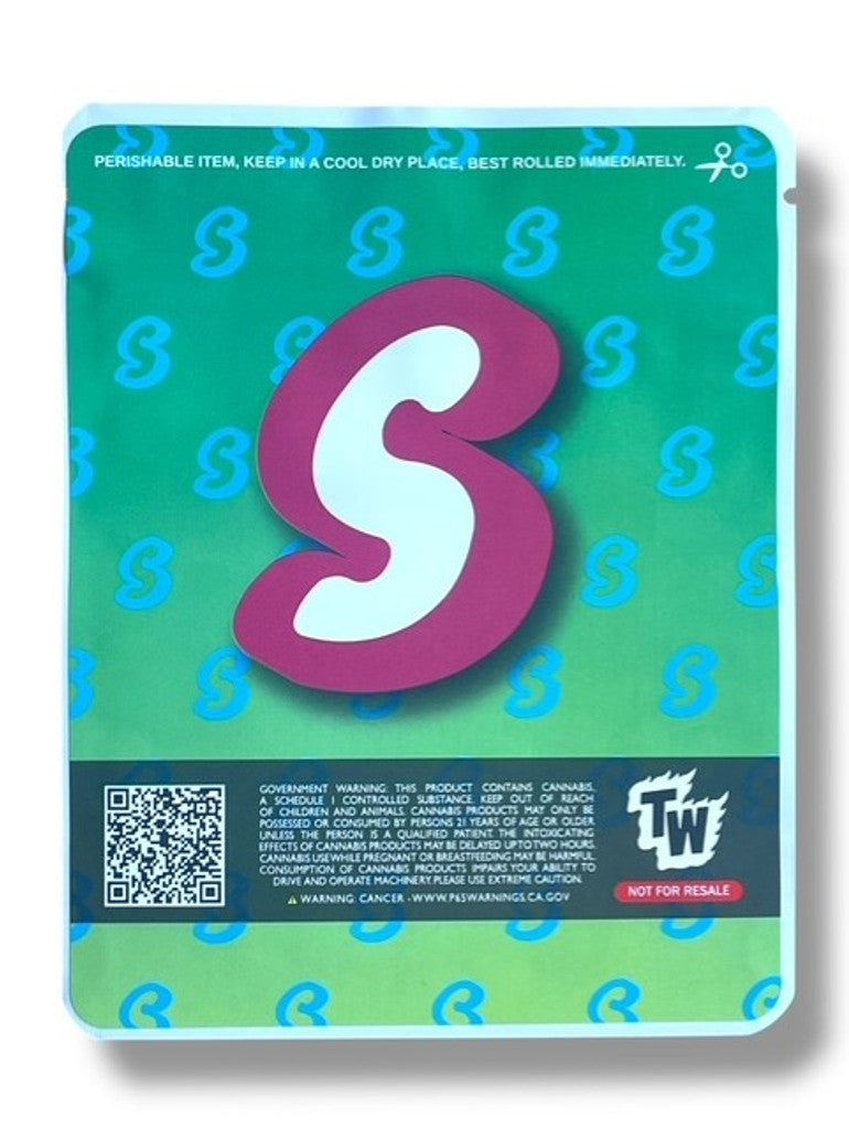 Sprinklez Tropical Slushie Splash Milkshake 3.5G Mylar Bags -With stickers and labels