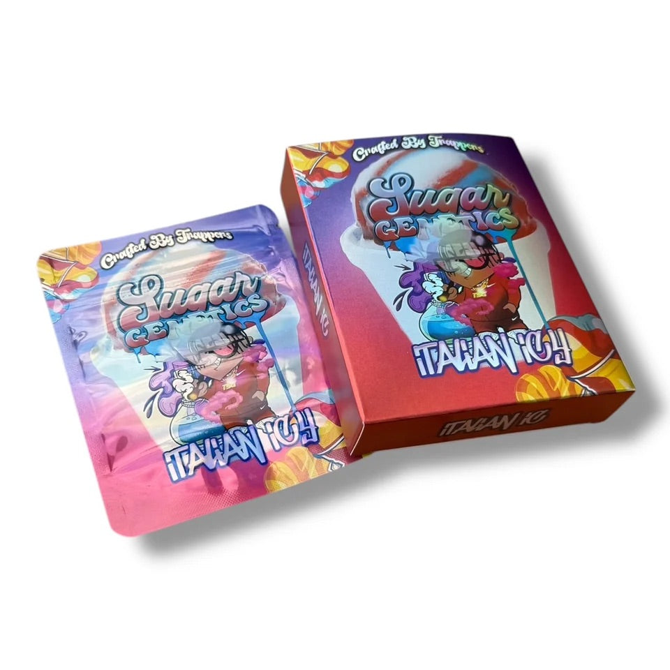 Sugar Genetics Italian Icy Mylar Bag with Box 3.5 Grams