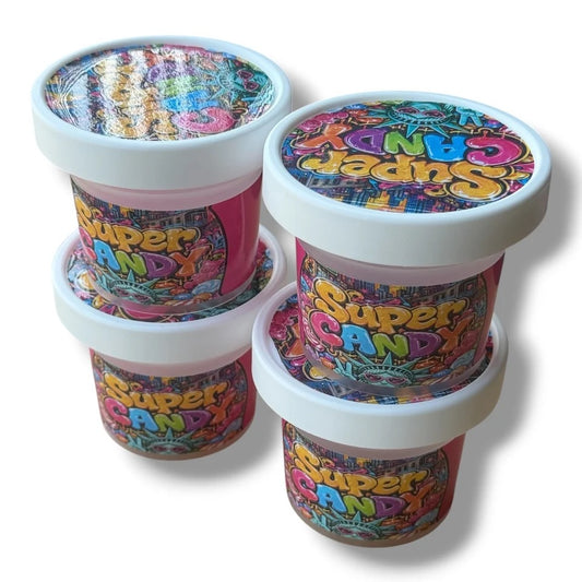 Super Candy Ice Cream Jars Plastic Container 3.5 G
