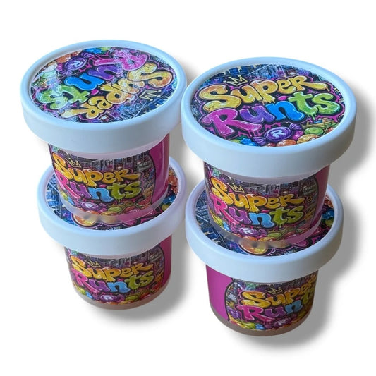 Super Runts Ice Cream Jars Plastic Container 3.5 G